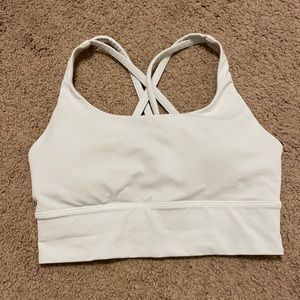 Lululemon white sports bra